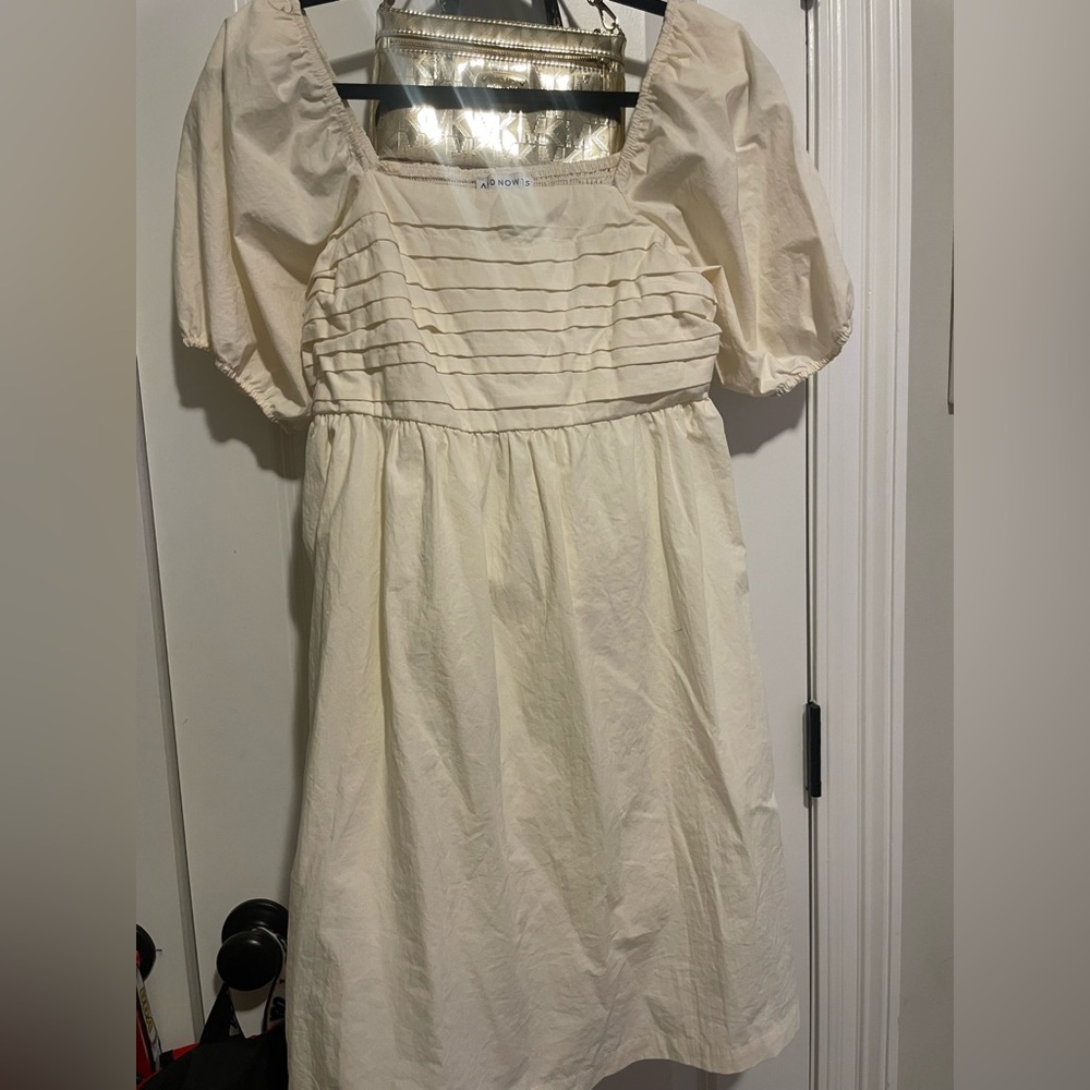 AND NOW THIS cream dress